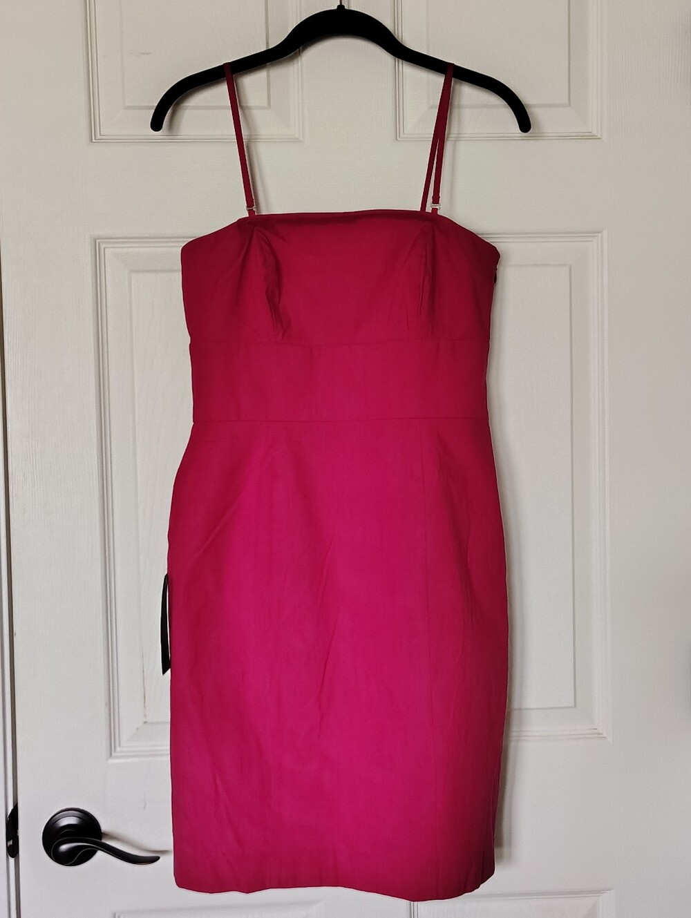 Ann Taylor Fuchsia Pink Silk Strapless Cocktail Dress Sz 4P NWT